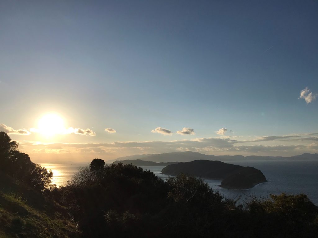 加太の夕日